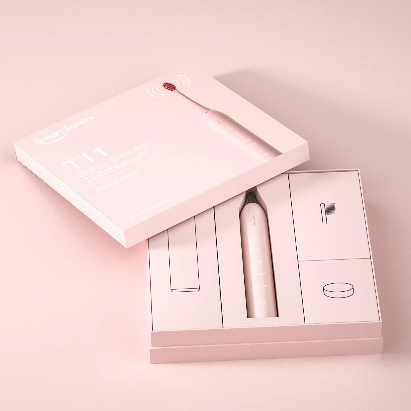 Smartsonic+ Sonic Rechargeable Electric Toothbrush Waterproof IPX7