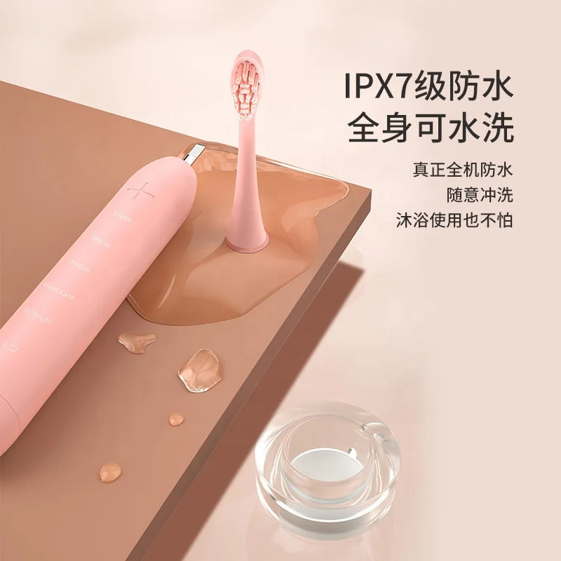 Smartsonic+ Sonic Rechargeable Electric Toothbrush Waterproof IPX7