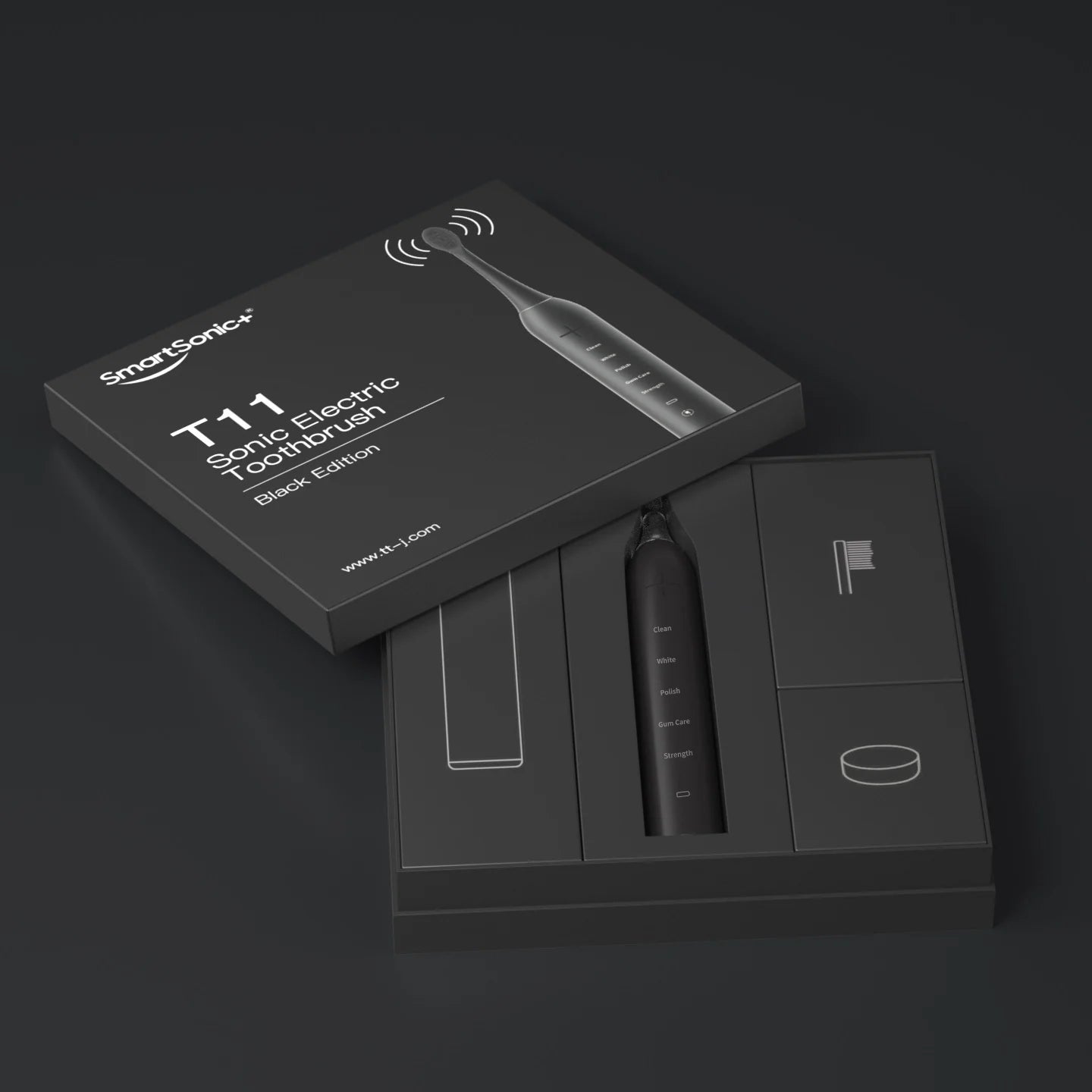 Smartsonic+ Sonic Rechargeable Electric Toothbrush Waterproof IPX7