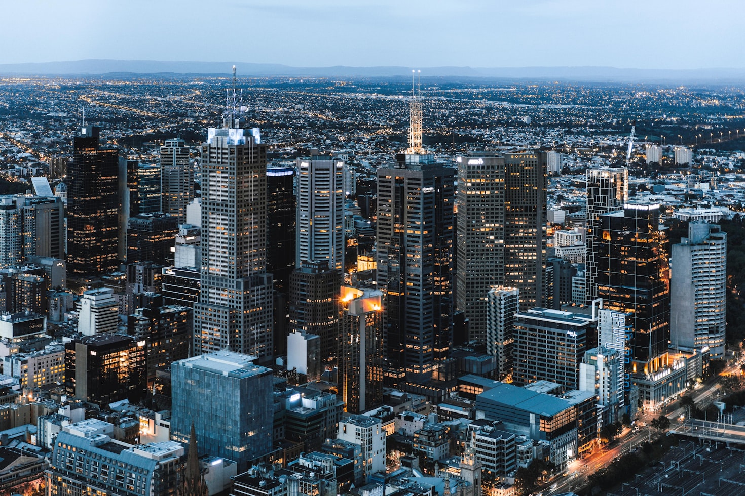 Melbourne city view